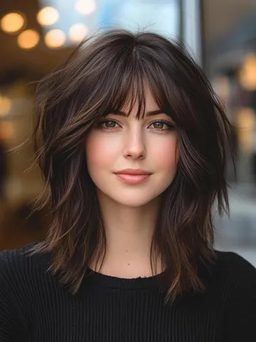 stylish medium length shag haircuts effortless volume and te