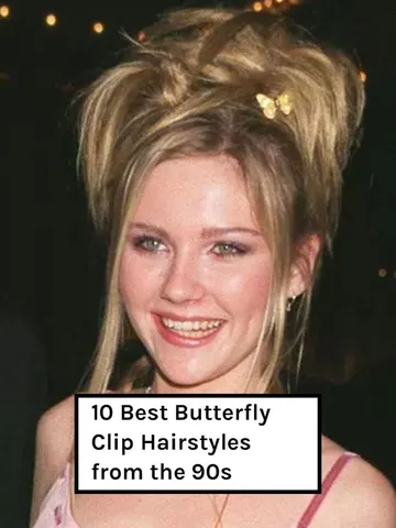 10 butterfly clip hairstyles that embody 90s cool 90s hairst