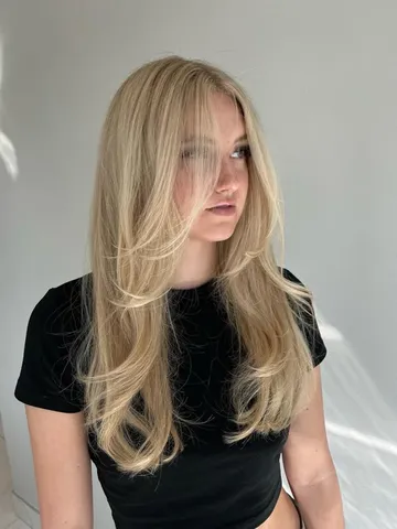 90s layers straight blonde hair straight hair cuts long hair
