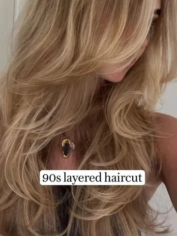 90s blowout hair 90s hairstyle hair rollers layered long hai