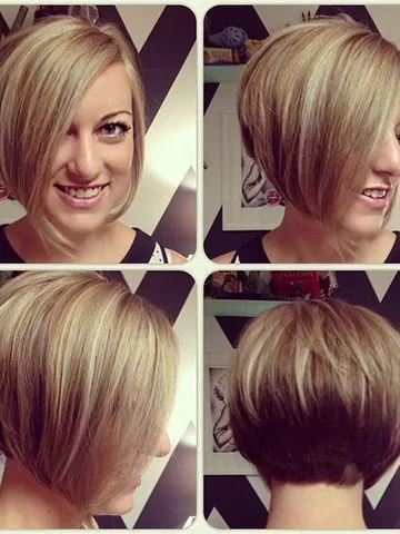 chic short asymmetrical bob haircut for young ladies hairsty