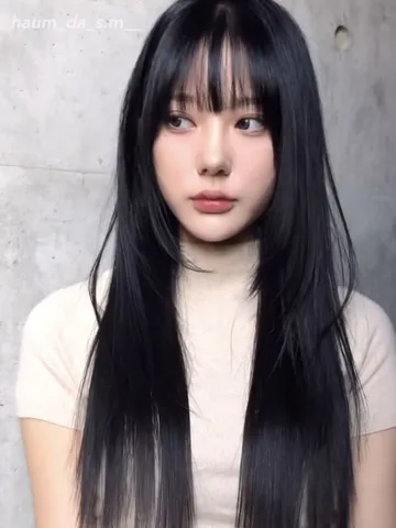 black hair bangs long hair with bangs long black hair long h