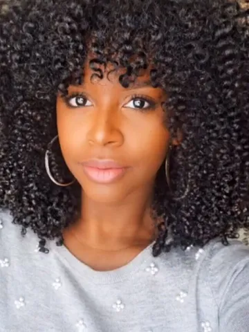 natural hair bangs extensions at loretta little blog