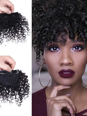 curly bangs natural hair