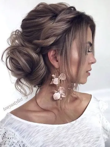 formal updos with bangs