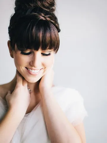 formal updos with bangs