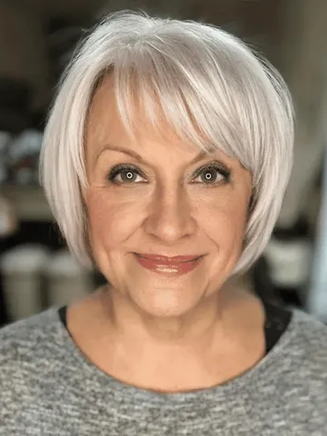 flattering hairstyles with bangs for older women transform y