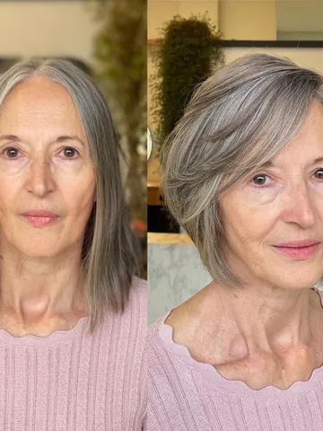 30 super flattering hairstyles with bangs for older women ar