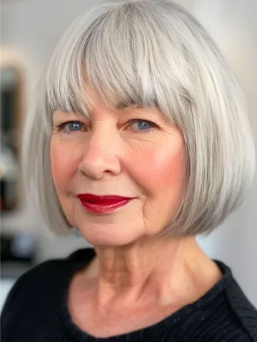 60 chic hairstyles for women over 60 with bangs artofit