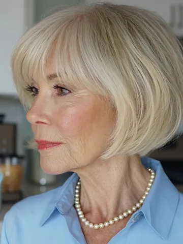 25 flattering hairstyles with bangs for women over 60 in 202