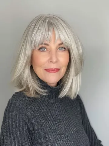 bangs for older women stylish options across hair types in 2