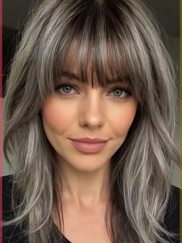 12 trendy bang hairstyles and styling tips grey hair with ba