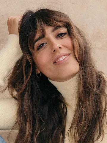 women on how to style curtain bangs for good hair day