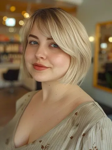 35 most flattering haircuts for chubby faces