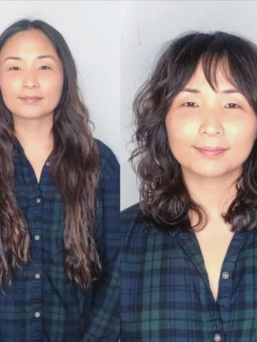 30 flattering hairstyles with curtain bangs for round faces