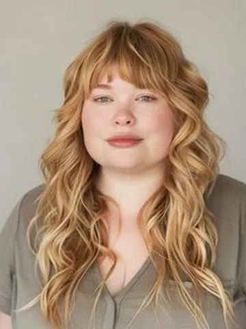 23 flattering bangs for chubby faces best long hair styles e