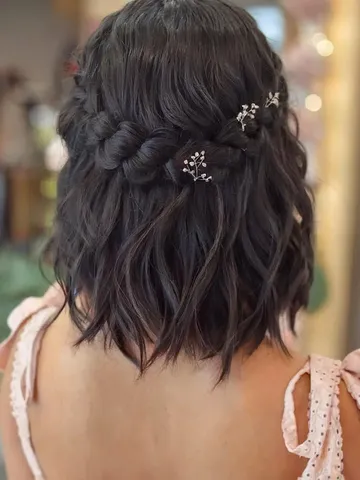cute prom hairstyles for medium hair with bangs