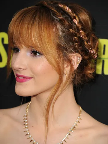 prom hairstyles with bangs