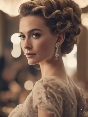 27 chic updo hairstyles with bangs for prom night hairstyles