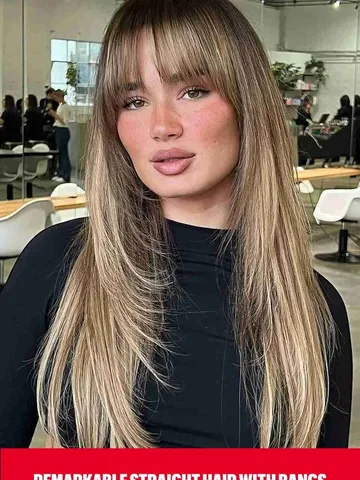 40 cutest ways to pair straight hair with bangs straight hai