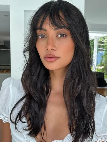 22 insta worthy wavy hair with bangs looks to try today