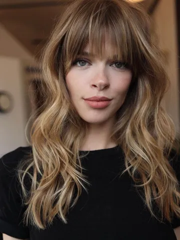 50 fresh ideas for long hair with bangs - Artofit