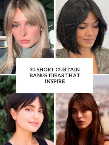 30 Short Curtain Bangs Ideas That Inspire - Styleoholic