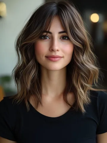 29 Pinterest-Worthy Curtain Bangs Styles for Medium Hair
