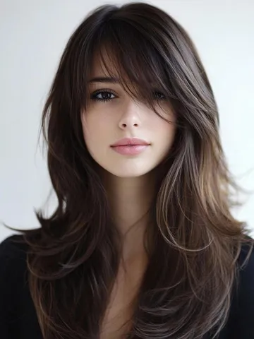 34 Long Layered Hair Ideas with Side Bangs for 2025: Trends, Tips, and ...