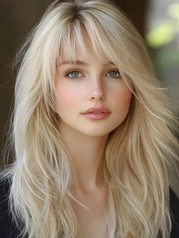 The Long Hair Makeover: 24 Layered Styles with Bangs You’ll Love - Style US