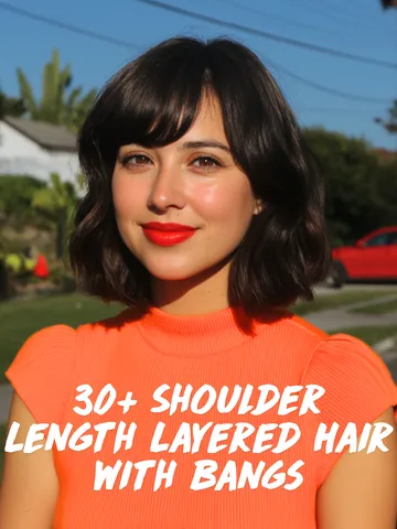 30+ Shoulder Length Layered Hair With Bangs