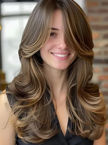 The Best Long Layers with Curtain Bangs: 15 Must-Try Looks - Insiderlyfe