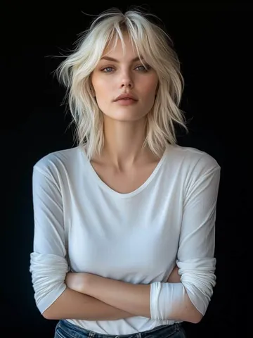 modern mullet with curtain bangs idee per capelli capelli id