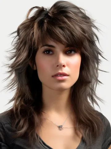 choose a shaggy mullet with feathered bangs if you want to m