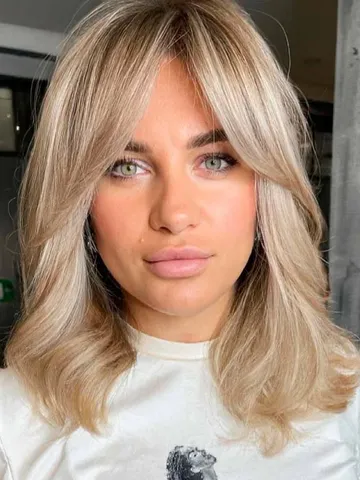 28 Really Hot Ideas To Style Shoulder Length Hair With Bangs