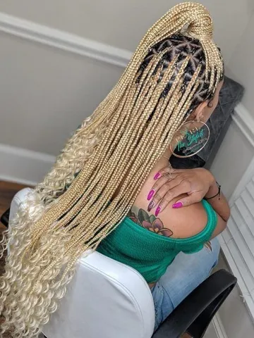 knotless box braids styles and tips inspired beauty blonde b