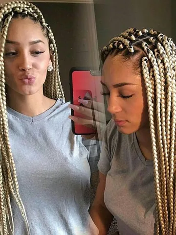 blonde braids pinterest hair nails and style for more