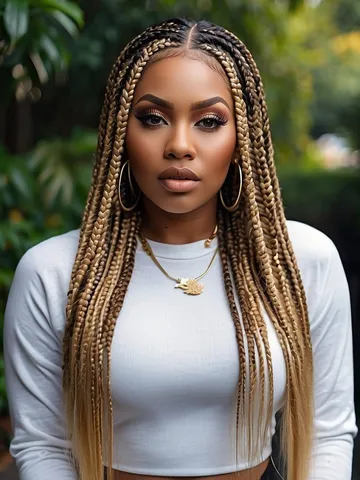 10 stunning examples of knotless box braids with blonde ends