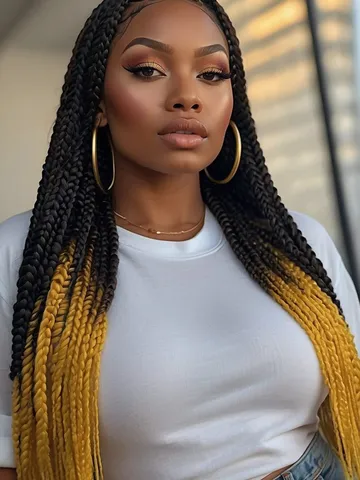 10 stunning examples of knotless box braids with blonde ends