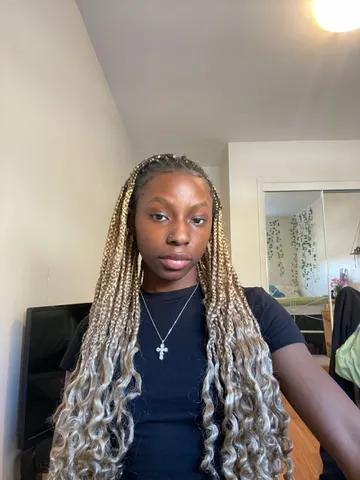blonde braids