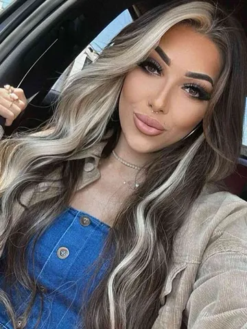 46 stunning examples of brown and blonde hair split dyed hai