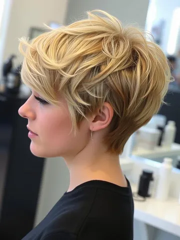 40 pixie haircuts for modern women golden blonde tousle pixi