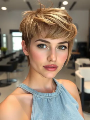 40 pixie haircuts for modern women golden blonde playful pix