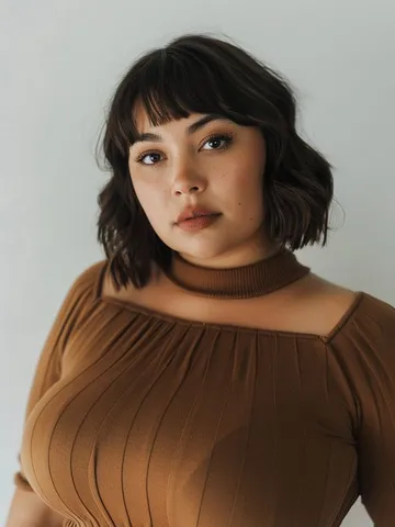 22 ways plus size women can get a flattering bob haircut for