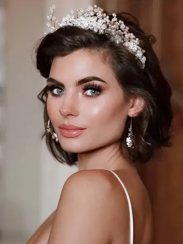 58 romantic and chic wedding bob hairstyles styleoholic