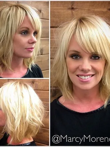 wavy bob with side bangs bob hairstyles with bangs short bob
