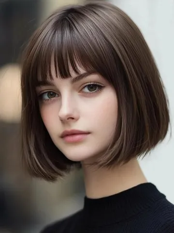 trendy bob haircuts with fringe for a stylish and versatile