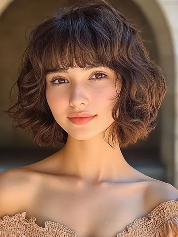 30 cute bob hairstyles with fringe effortless boho waves bob