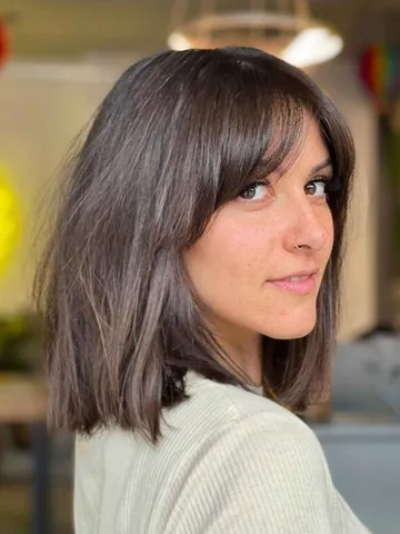 31 best ways to pair a long bob with curtain bangs