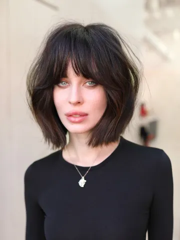 25 chic bob hairstyles with bangs to suit every style volumi